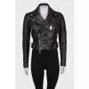 Fringed leather jacket