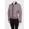 Checkered bomber jacket