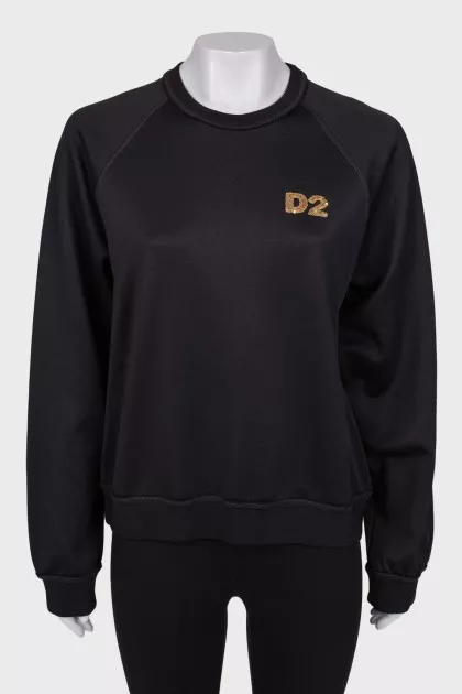 Black Sweatshot with brand's logo