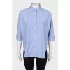 Striped blue shirt