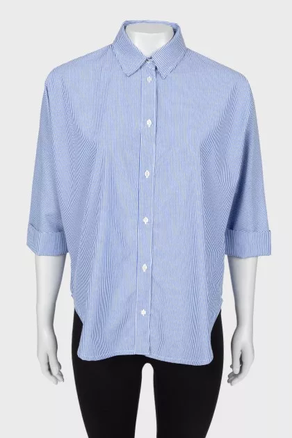 Striped blue shirt