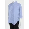 Striped blue shirt