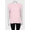 Knitted pink t-shirt