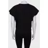 T-shirt with tie on waist