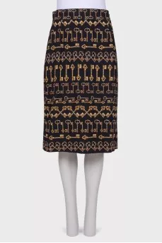 Skirt with print