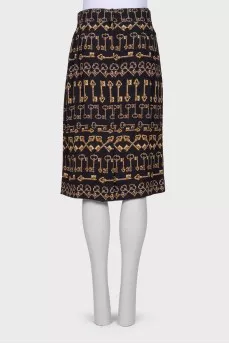 Skirt with print