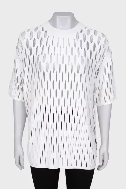 T-shirt with decorative necks