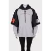 Combo hoodie with print
