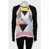 Long-length with geometric print