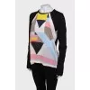Long-length with geometric print