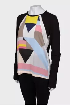 Long-length with geometric print