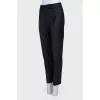 Black classic slimmed pants