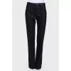 Classic pants with belt