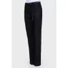 Classic pants with belt