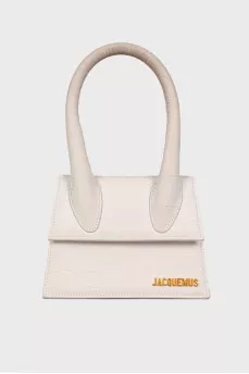 Leather beige bag Le Chiquito