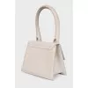 Leather beige bag Le Chiquito