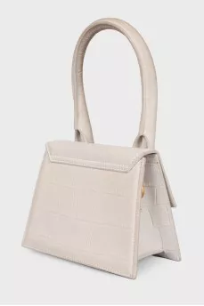 Leather beige bag Le Chiquito