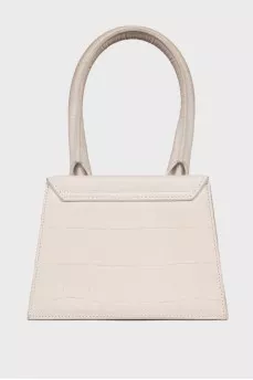 Leather beige bag Le Chiquito