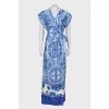 Wrap maxi dress with pockets