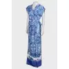 Wrap maxi dress with pockets