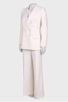 White 3-piece pantsuit