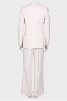 White 3-piece pantsuit