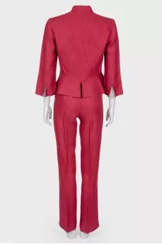 Burgundy pantsuit