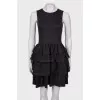 Black dress with volans