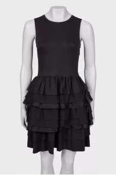 Black dress with volans
