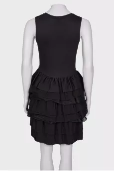 Black dress with volans