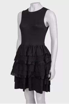 Black dress with volans