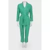 Green pantsuit