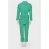 Green pantsuit