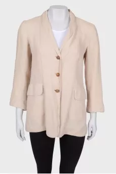 Beige linen shirt