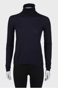 Black wool golf