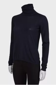 Black wool golf