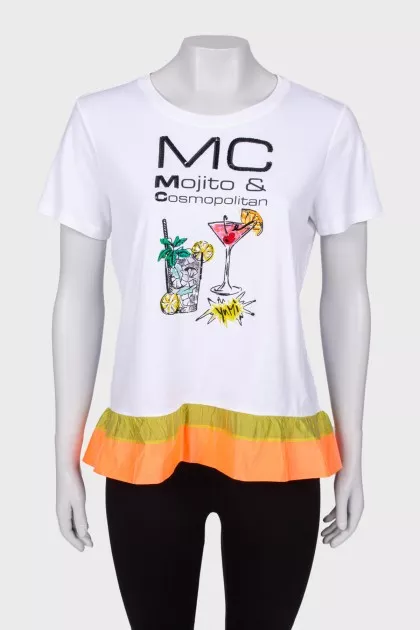 White T-shirt with print