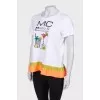 White T-shirt with print