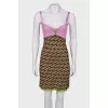 Print knitted  dress