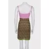 Print knitted  dress