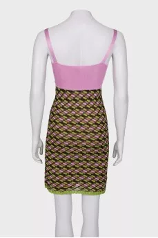Print knitted  dress