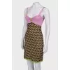 Print knitted  dress