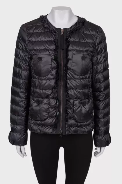 Black coat with pockets