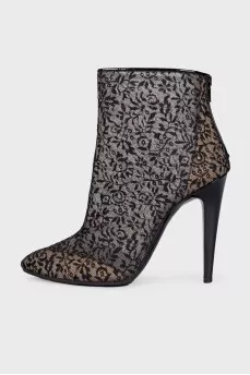 Ankle boot fish net