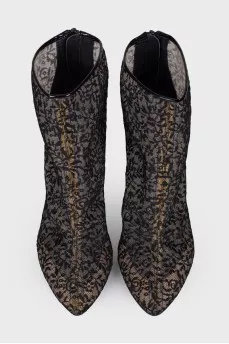 Ankle boot fish net