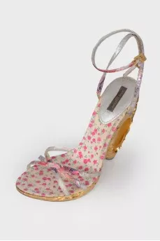 Metallic Feerique Morganne mules