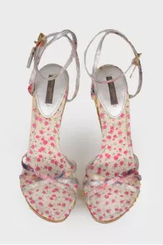 Metallic Feerique Morganne mules