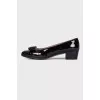 Black patent Heels