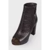 Boots with an open toe