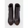 Boots with an open toe